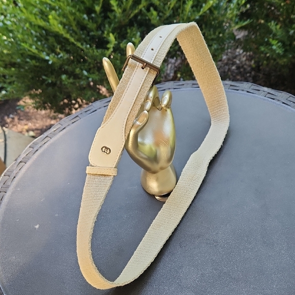Gucci Beige Vintage Women's Belt - Picture 1 of 5